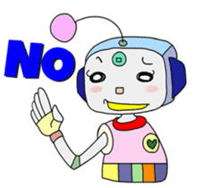 Colorful robot sticker #4969408