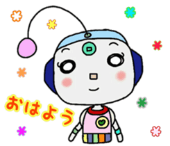 Colorful robot sticker #4969409