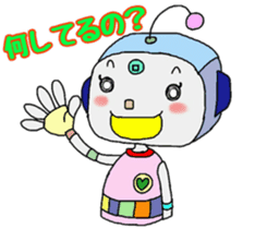Colorful robot sticker #4969411