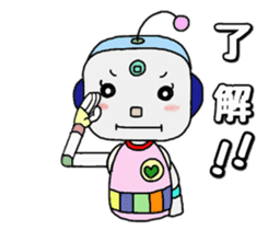 Colorful robot sticker #4969412