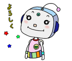 Colorful robot sticker #4969417