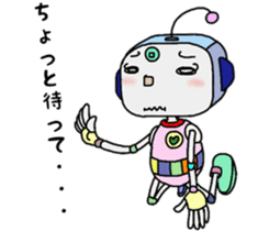 Colorful robot sticker #4969419