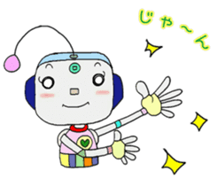 Colorful robot sticker #4969420