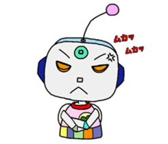 Colorful robot sticker #4969437