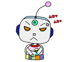 Colorful robot sticker #4969437