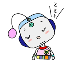 Colorful robot sticker #4969440