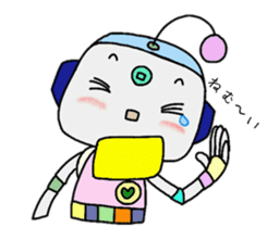 Colorful robot sticker #4969441