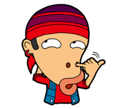 Afro Strange uncle - go! sticker #4969571