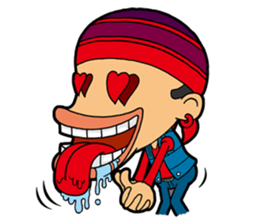 Afro Strange uncle - go! sticker #4969572