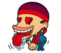 Afro Strange uncle - go! sticker #4969572