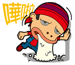 Afro Strange uncle - go! sticker #4969580