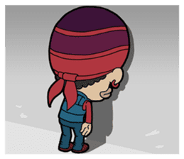 Afro Strange uncle - go! sticker #4969581