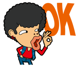 Afro Strange uncle - go! sticker #4969582