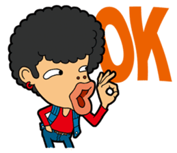 Afro Strange uncle - go! sticker #4969582