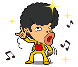 Afro Strange uncle - go! sticker #4969583