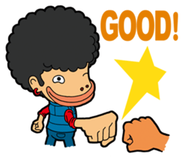 Afro Strange uncle - go! sticker #4969585