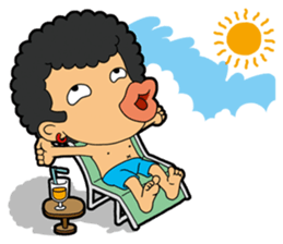 Afro Strange uncle - go! sticker #4969586