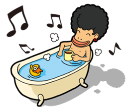 Afro Strange uncle - go! sticker #4969587