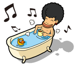 Afro Strange uncle - go! sticker #4969587