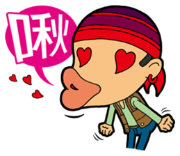 Afro Strange uncle - go! sticker #4969597