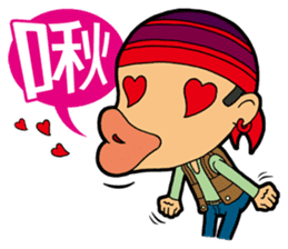 Afro Strange uncle - go! sticker #4969597