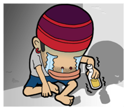 Afro Strange uncle - go! sticker #4969599