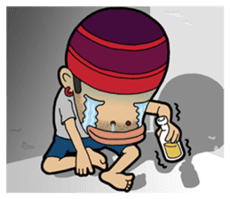 Afro Strange uncle - go! sticker #4969599