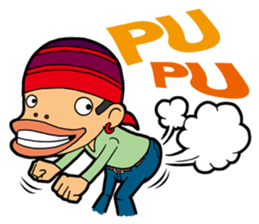 Afro Strange uncle - go! sticker #4969601