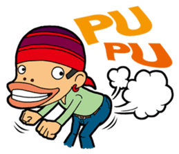 Afro Strange uncle - go! sticker #4969601