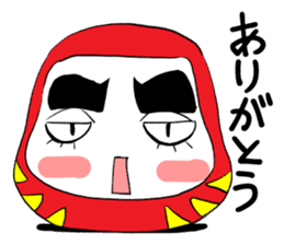 daruma funny face sticker #4970127