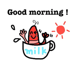 Funny shrimp dishes sticker #4970166