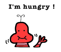 Funny shrimp dishes sticker #4970176