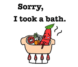 Funny shrimp dishes sticker #4970178