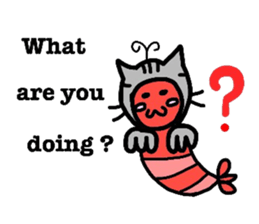 Funny shrimp dishes sticker #4970180