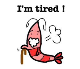 Funny shrimp dishes sticker #4970192