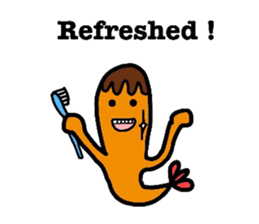 Funny shrimp dishes sticker #4970199