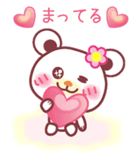 LOVE LOVE! I like you -Chocolate bear- sticker #4970225