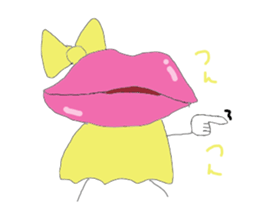 Cute lip sticker #4970293