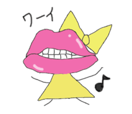 Cute lip sticker #4970297