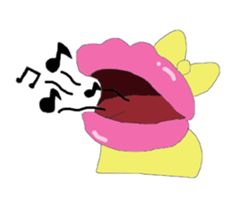 Cute lip sticker #4970300