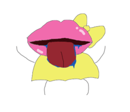 Cute lip sticker #4970305