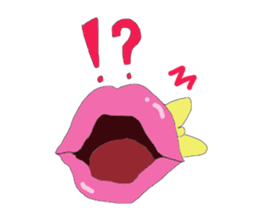 Cute lip sticker #4970309