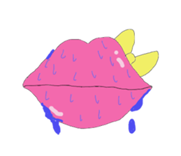 Cute lip sticker #4970310