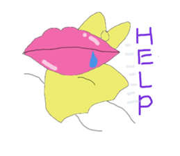 Cute lip sticker #4970318