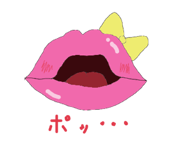 Cute lip sticker #4970320