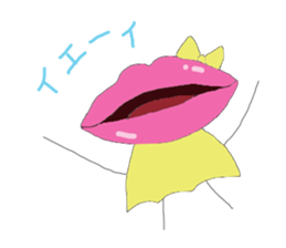 Cute lip sticker #4970321