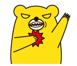 angry bear 2 sticker #4970527