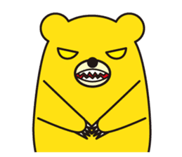 angry bear 2 sticker #4970529
