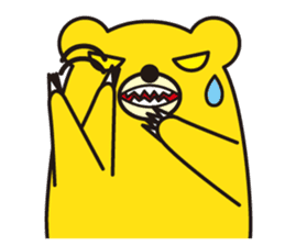 angry bear 2 sticker #4970530