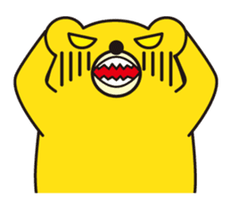 angry bear 2 sticker #4970532